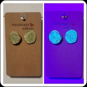 "Ugly Sweater" UV Reactive Handmade Earrings